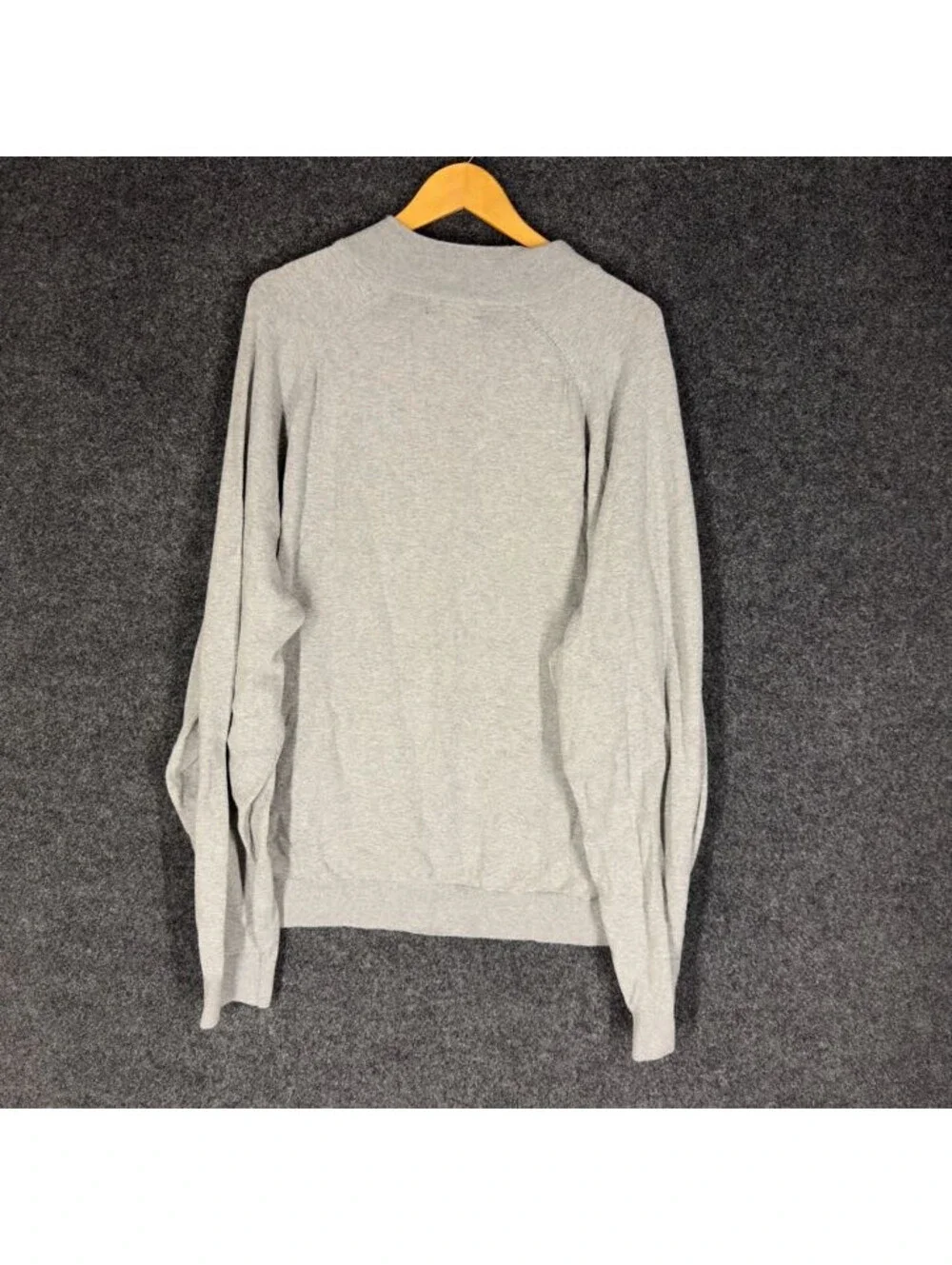 Brooks Brothers Sweater Pullover Men 4XL Gray Knit Zipper Long Sleeve Soft Cozy
